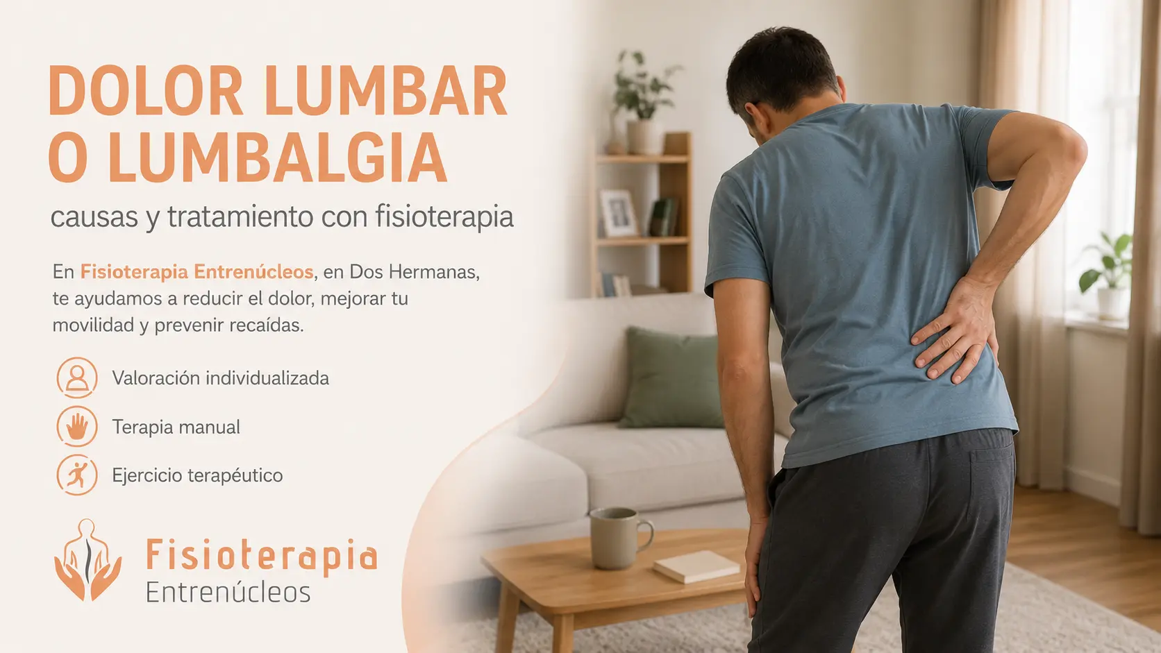 Tratamiento de fisioterapia para dolor lumbar en Entrenúcleos, Dos Hermanas